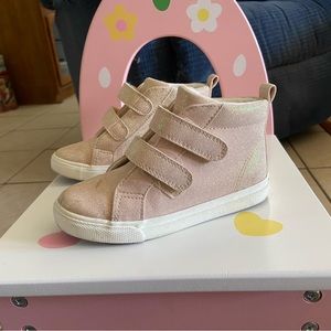 Cat and Jack pink glitter shoes